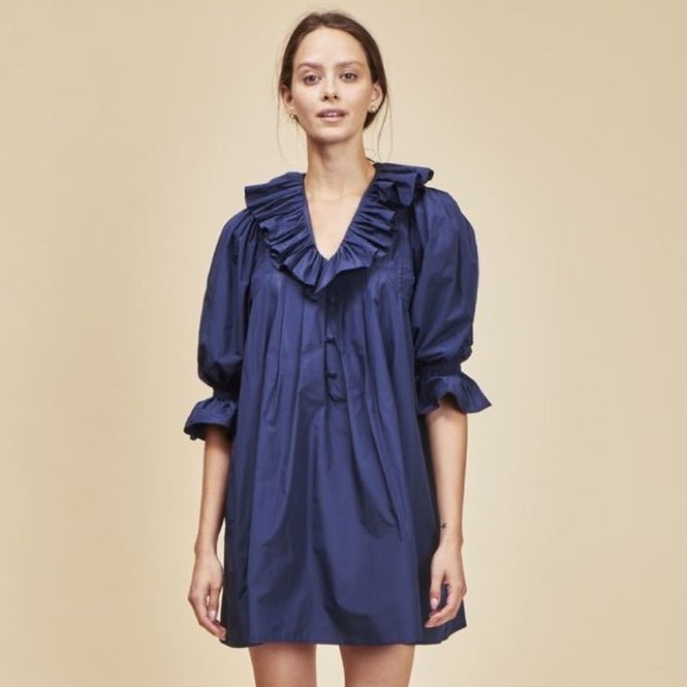 Hunter Bell Navy Sullivan Dress XS NWOT